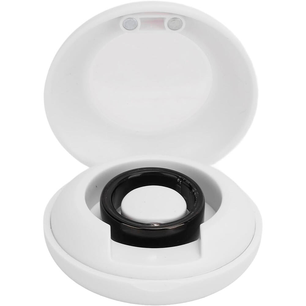 Anillos inteligentes QRing negro y plateado con estuche - Dos colores disponibles