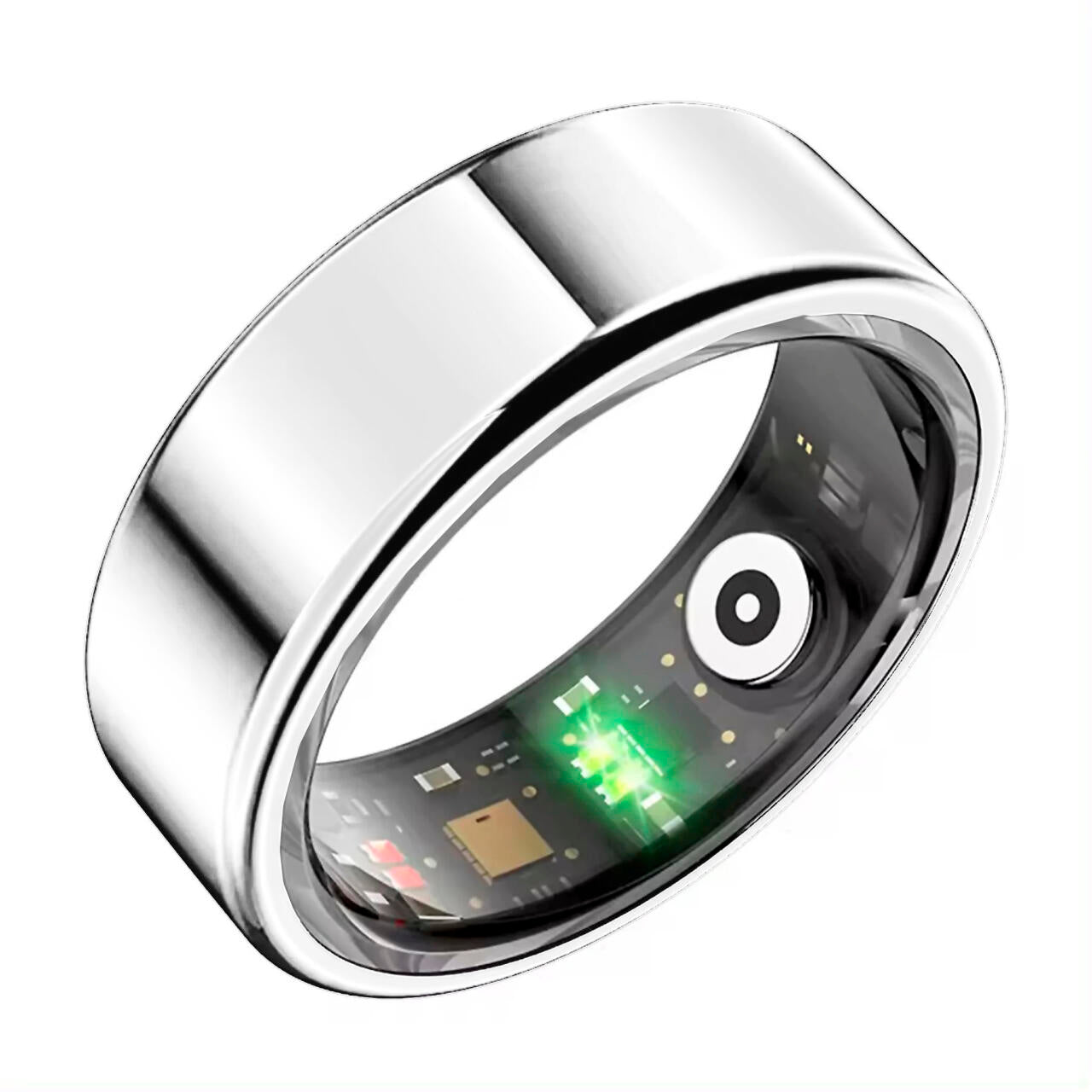 Anillo inteligente QRing plata - Seguimiento Frecuencia