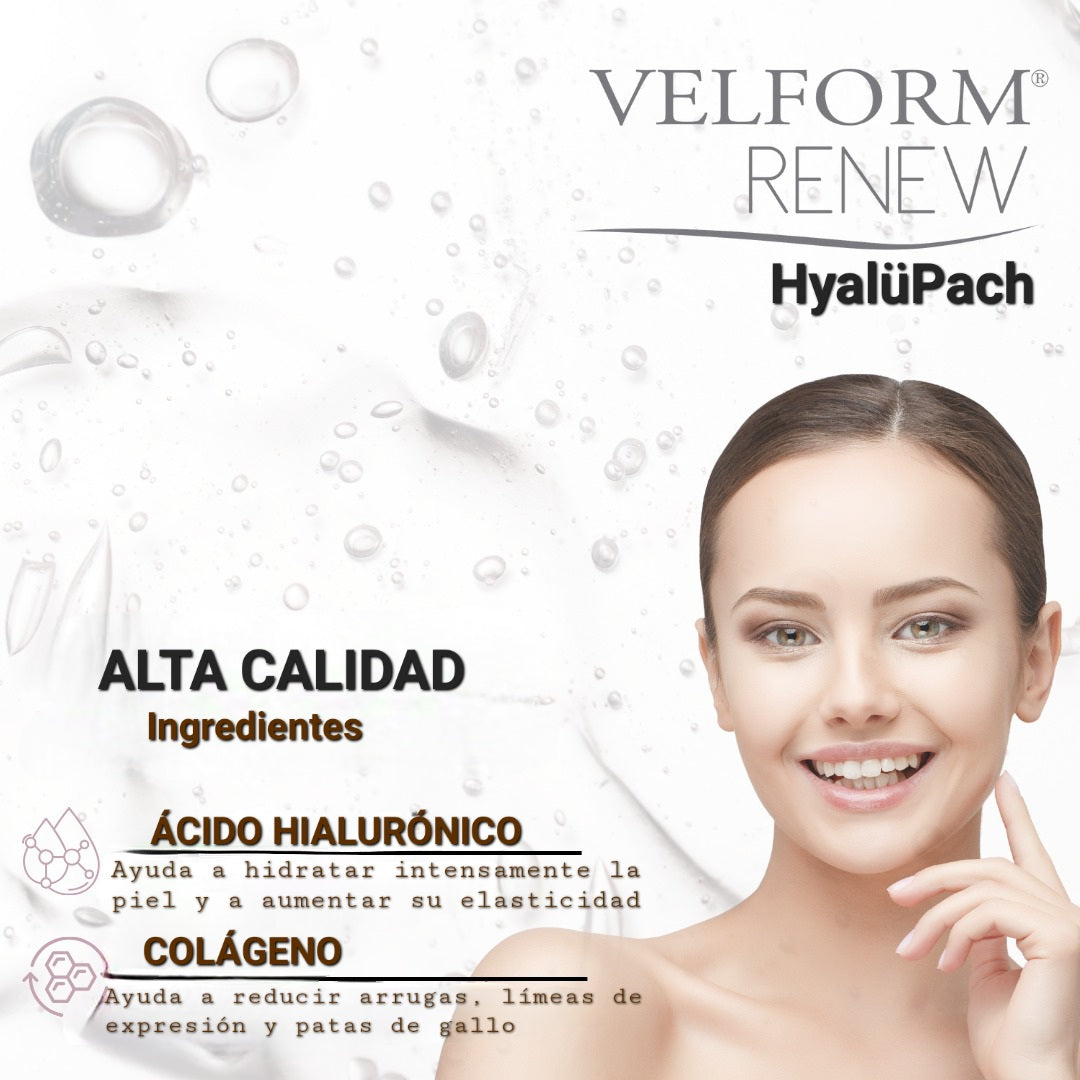 Parches Hyalüpach Colágeno y Acido Hialurónico solubles.