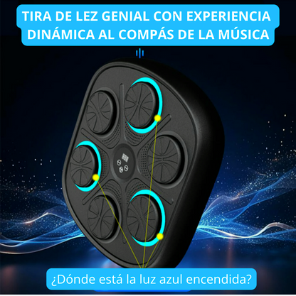 Máquina de boxeo BeatBoxer con luz de led que se ilumina para que sea golpeado  -fácil montaje y buen agarre