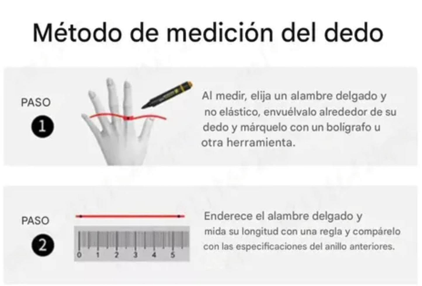 cómo medir el tamaño de tu dedo para elegir entre la talla 9 y talla 10 del anillo inteligente Qring