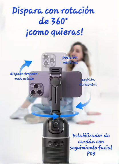 Soporte para teléfono móvil con rotación de 360 grados
