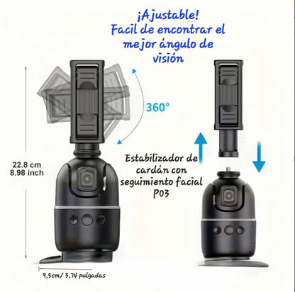 Soporte para teléfono móvil con rotación de 360 grados