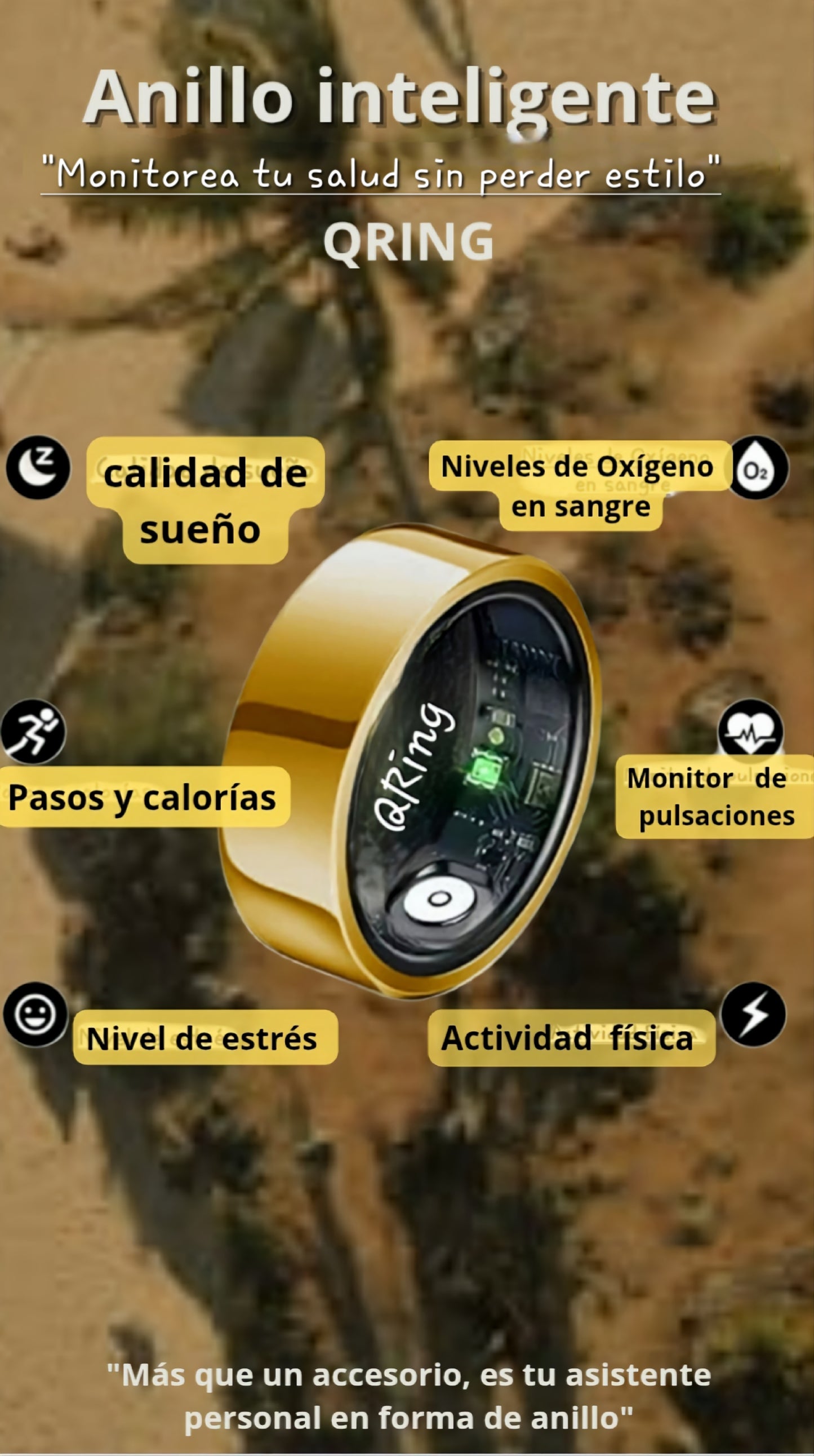 anillo inteligente Qring - Monitoreo Integral de Salud
