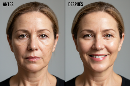 Antes y después segunda mujer 60 años resultados sérum NK