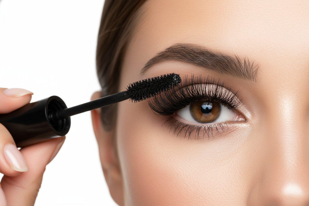 Máscara de Pestañas LUXIA4D  de Fibra de Seda Voluminizadora